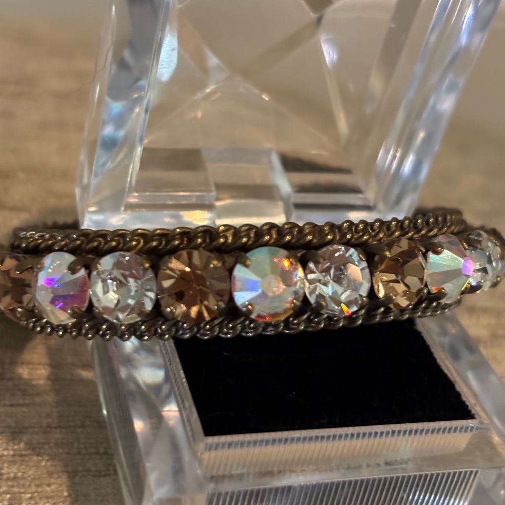 Sorrelli Stunning Swarovski Crystal Cuff Vintage Bracelet